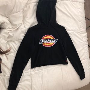 Dickies Teens Black Cropped Hoodie